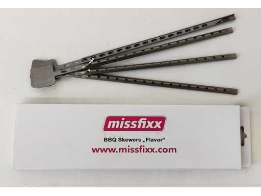*NOUVEAU* Brochettes BBQ « Saveur », brochettes à grill, acier inoxydable (35 ensembles)