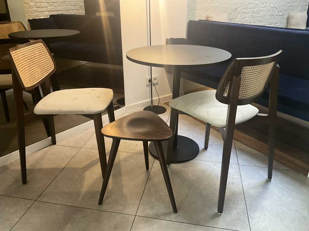 6x side table PEDRALI + 7x side chair and stools