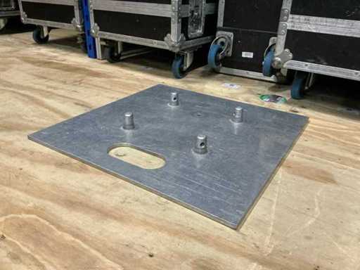Plaque de base en treillis en aluminium (4x)