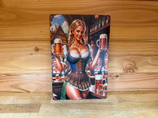 metaal reclame wandbord