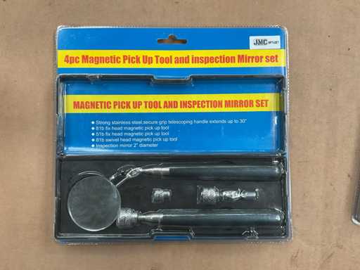 JMC MPT4SET Magnetisches Aufnahmewerkzeug und Inspektionsspiegel-Set (2x)