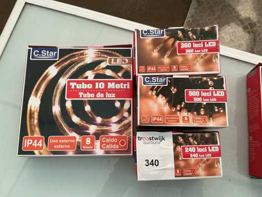 C.Star. IP20+IP44. Weihnachten LED-Beleuchtung. (4-fach)