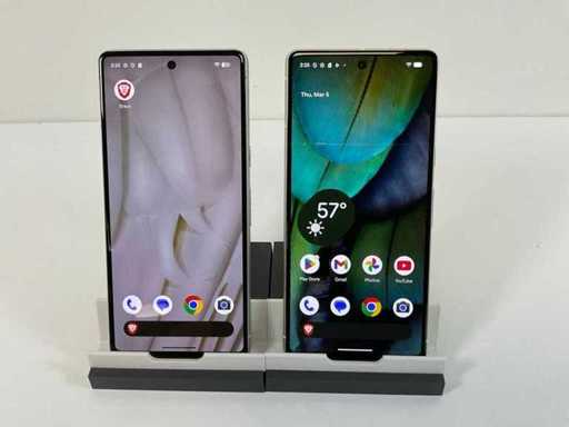 Google Pixel 7  - 128 GB - White / Yellow (2x)