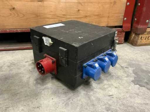 32A Distribution box 32A F/3x 32A CEE 5p/3x Shuko