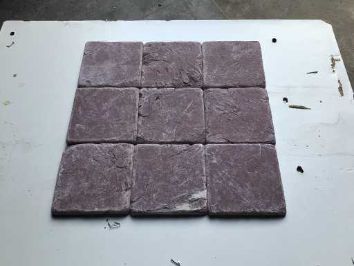 Natural Stone Marble Bordeaux 10x10 cm Tile 6 m²