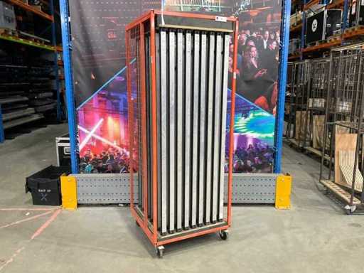 Wentex Pipe & Drape ligger met trolley (72x)