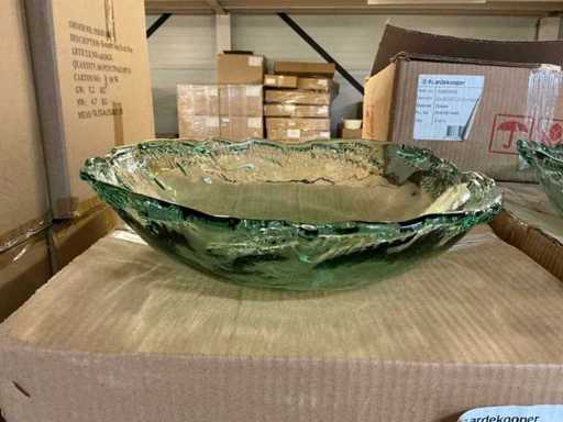 Partij Schaal Vila D.42/H.12,5cm groen transparant (74x)