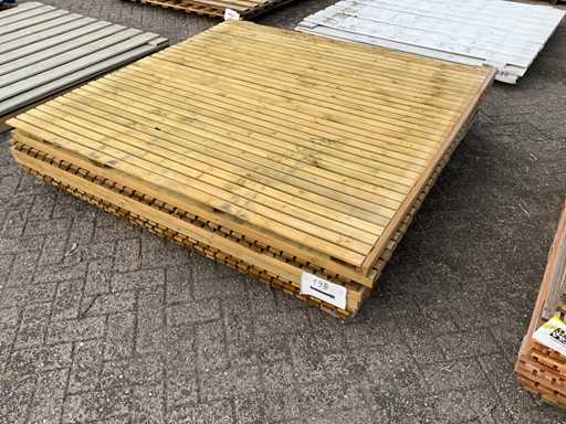 Woodvision Fichten-Gartengitter 180x180 cm (8x) 