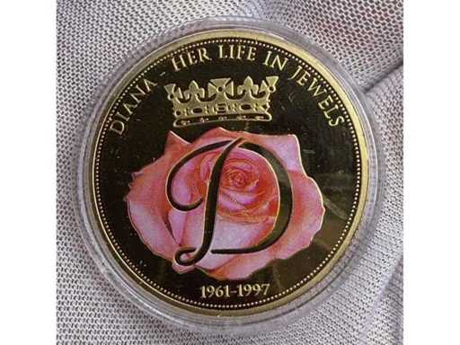 Prinzessin Diana Sammlermedaille 1961–1997 – Gedenkprägung mit Farbmotiv