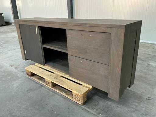 Dębowa szafka kredensowa 78x205x44cm