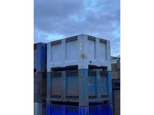 Kunststof stapelbak palletbox 1150x1100x750mm (4x)