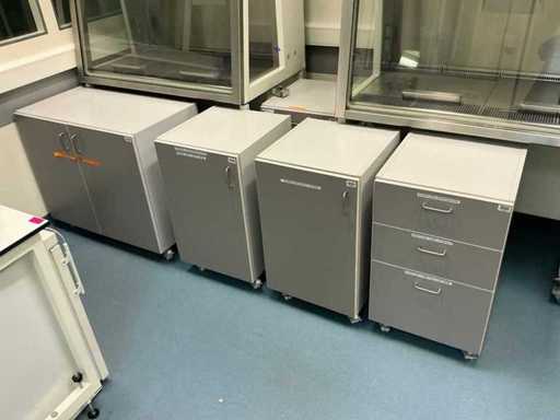 Meubles mobiles de laboratoire (4x)