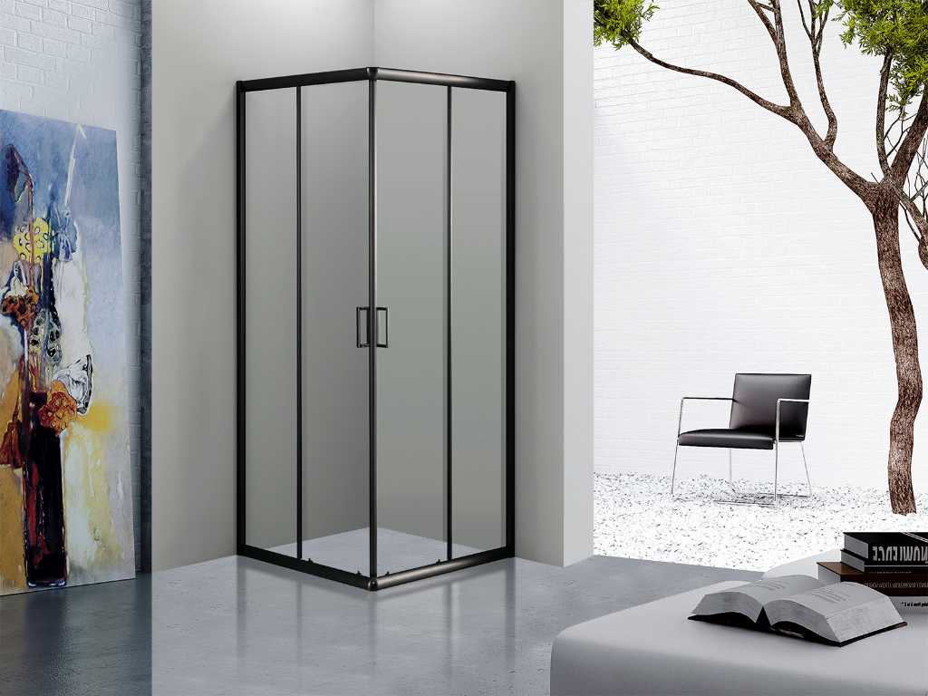 Cabine de douche carrée 100 cm