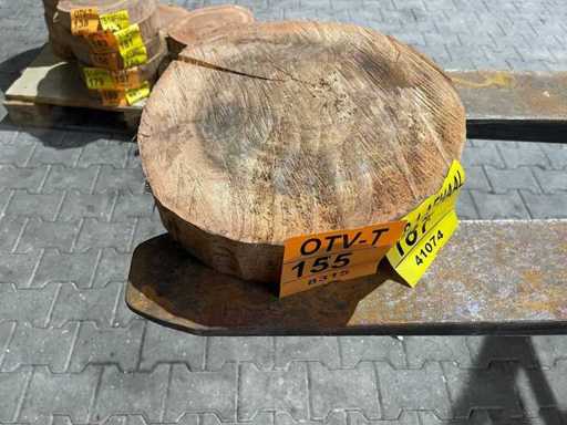 Tarcza z palisandru, grubość 70 mm, Ø 350 mm