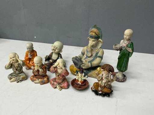 Boeddha en Spiritualiteit Beeldjes (9x)