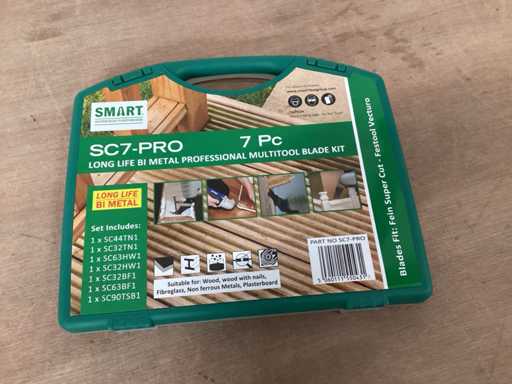 Intelligentes Sägeblattset, Multitool, 7 Teile (4x)