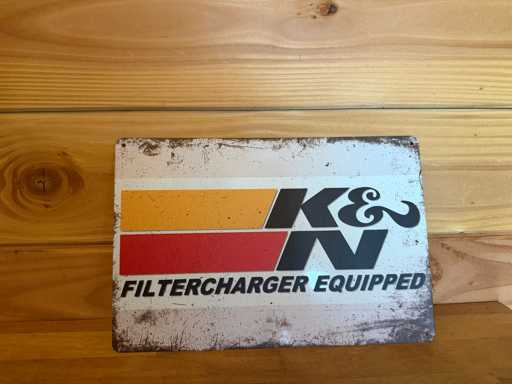 Metalen reclame bord