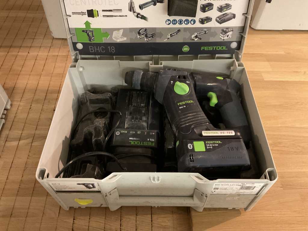 Martillo perforador a batería FESTOOL BHC 18 HPC 4,0 I-Plus