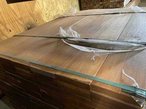 Guyana Teak Planken Geschaafd 1250x145x25mm (168x)