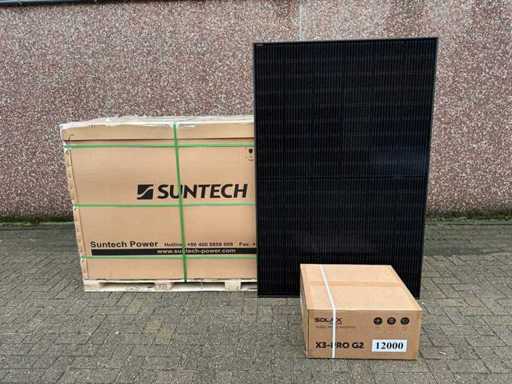 Suntech - set of 36 solar panels (405 wp) - Solax 12 kW inverter