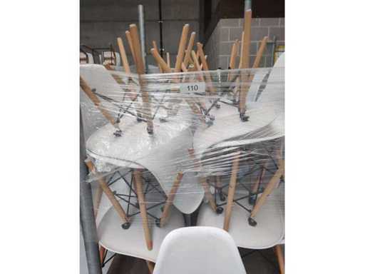 24x bucket chair white excl. container (24x)