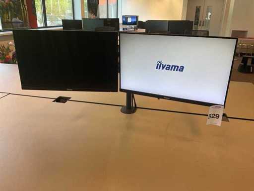 Moniteur IIyama XUB2493HS (2x)