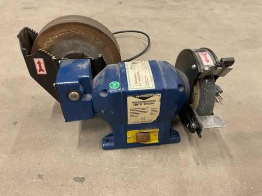 Rettificatrice da banco da lavoro Haager HNTS 150/200 da 2 stone per il banco da lavoro umido/secco