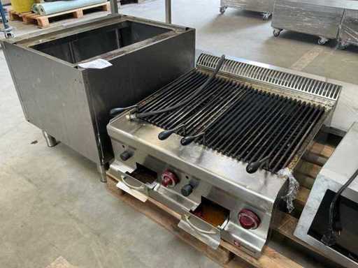 Gasbefeuerter Lavasteingrill
