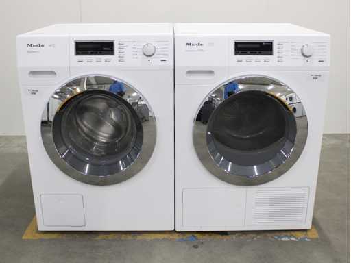 Miele W1 PowerWash 2.0 Wasmachine & Miele T1 SteamFinish & Eco Wasdroger