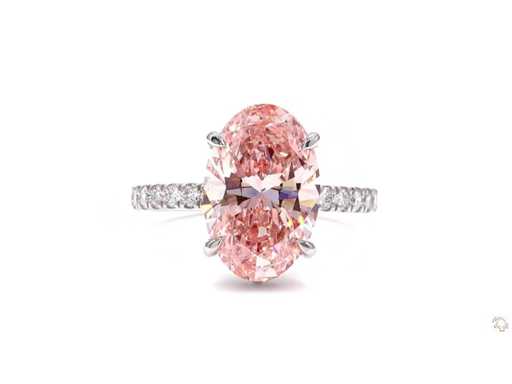 Platina ring met 4,63 crt. diamant