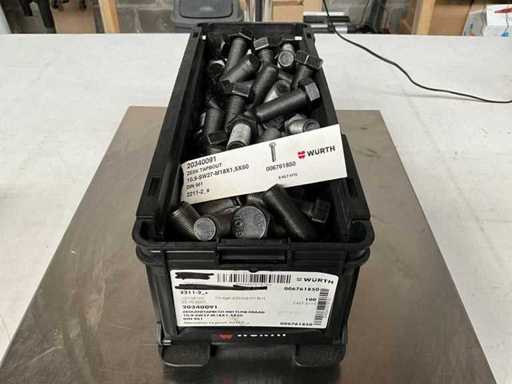 Würth 20.12kg Hexagon tap bolt with fine thread M18 x 1.5 x 50 in stackable tray