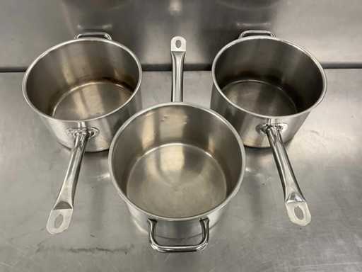 RVS Steelpan Ø 26 cm (3x)