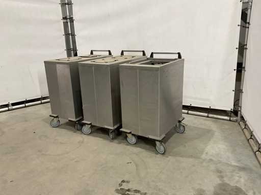 Porte-enseignes en acier inoxydable mobile