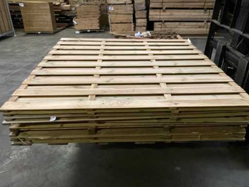 Sită de grădină cu molid impregnată - 180x180 cm (10x)