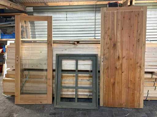 Douglas - Portes de maison de jardin (3x)