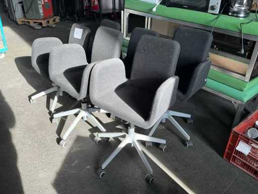 Chaises de dactylo (6x)