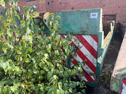 Élimination du conteneur à déchets