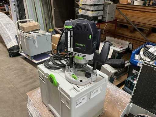 PAQUETE COMPLETO Fresador Festool OF 2200 EB-Plus + conjunto de accesorios en Systainer – como nuevo
