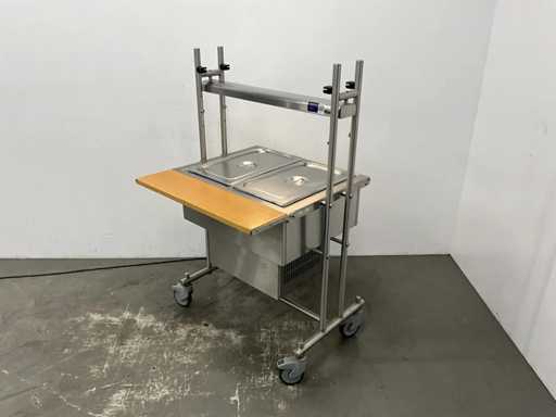 Rieber - Roll-in Buffeto Kuhl - RVS Gekoeld mobiel buffetmeubel