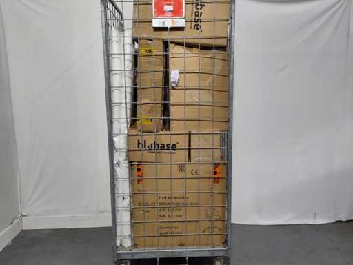 Rolcontainer met diverse producten