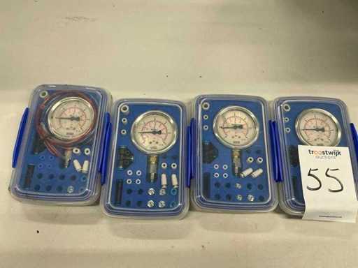 Wika Gevulde drukmeter EN837-1 5 bar/vacuum (4x)