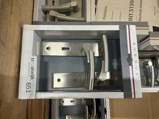 Batch Avenue door handle sets Duo Stainless Steel (approximately 34 pieces)