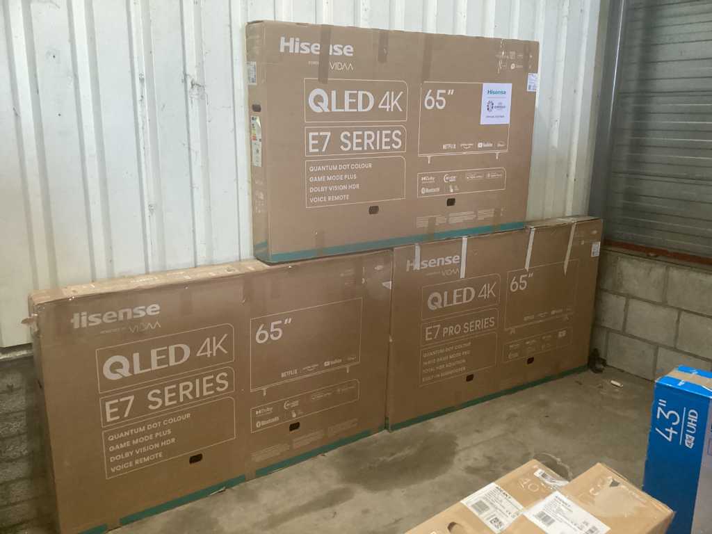 Hisense - QLED 4K - 65 inch - Televisies (3x)