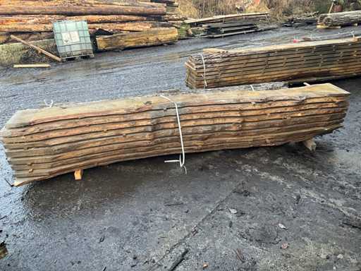 Eiken boomstammenplanken (9x)