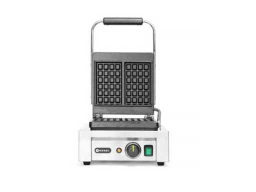 Hendi – profesjonalny elektryczny gofrowicz do gofrów korkowych, podwójnie emaliowana płyta żeliwna