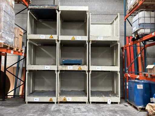 Stapelbare plaatstalen Lekbak (15x)