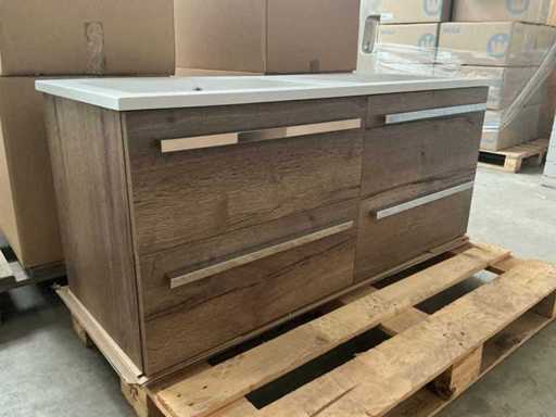 Sanox Tobacco Oak Bathroom furniture 120cm