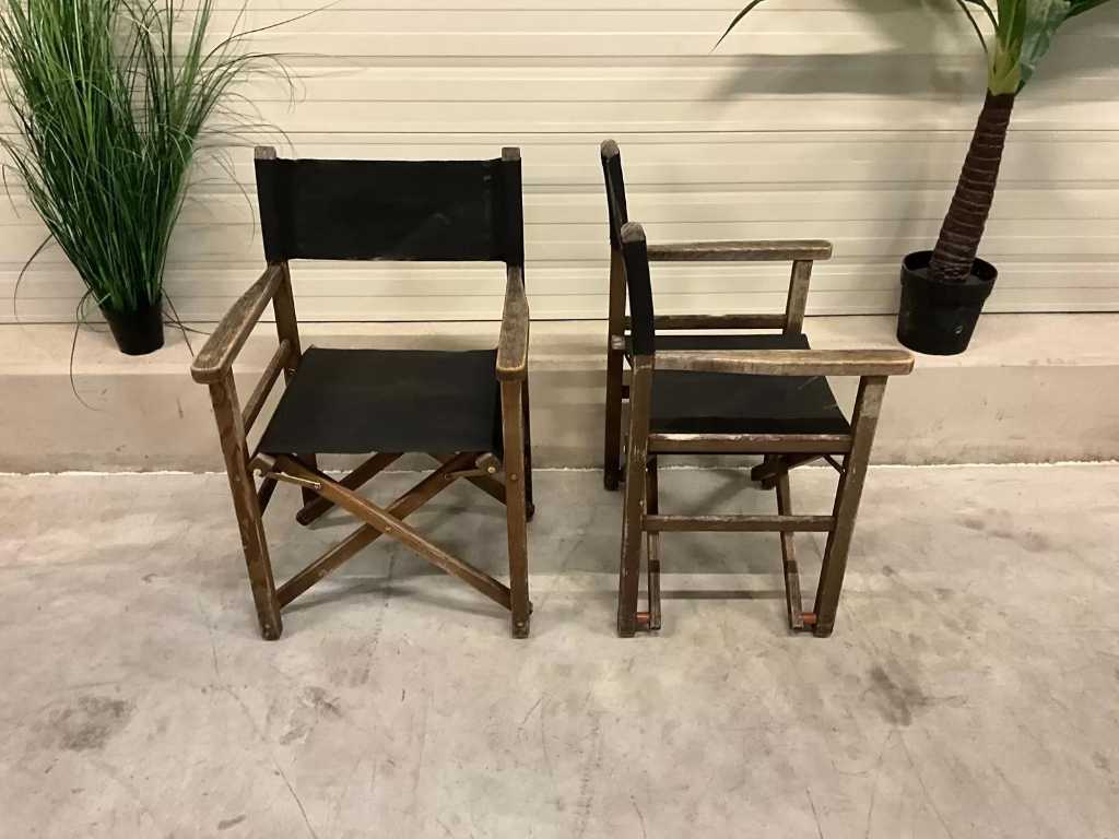 Krzesło reżyserskie na tarasie (5x)