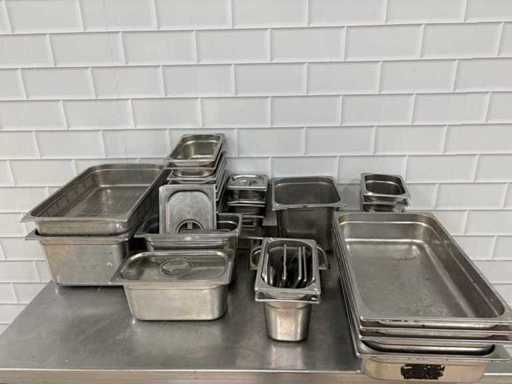Tavă Gastronorm din oțel inoxidabil (30x)