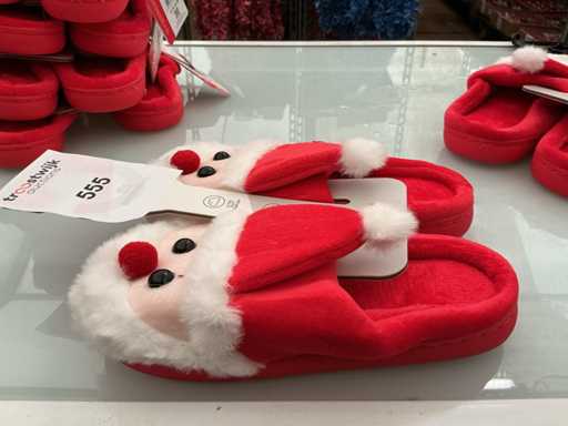 Weihnachtspantoffeln für Damen. (5-fach)